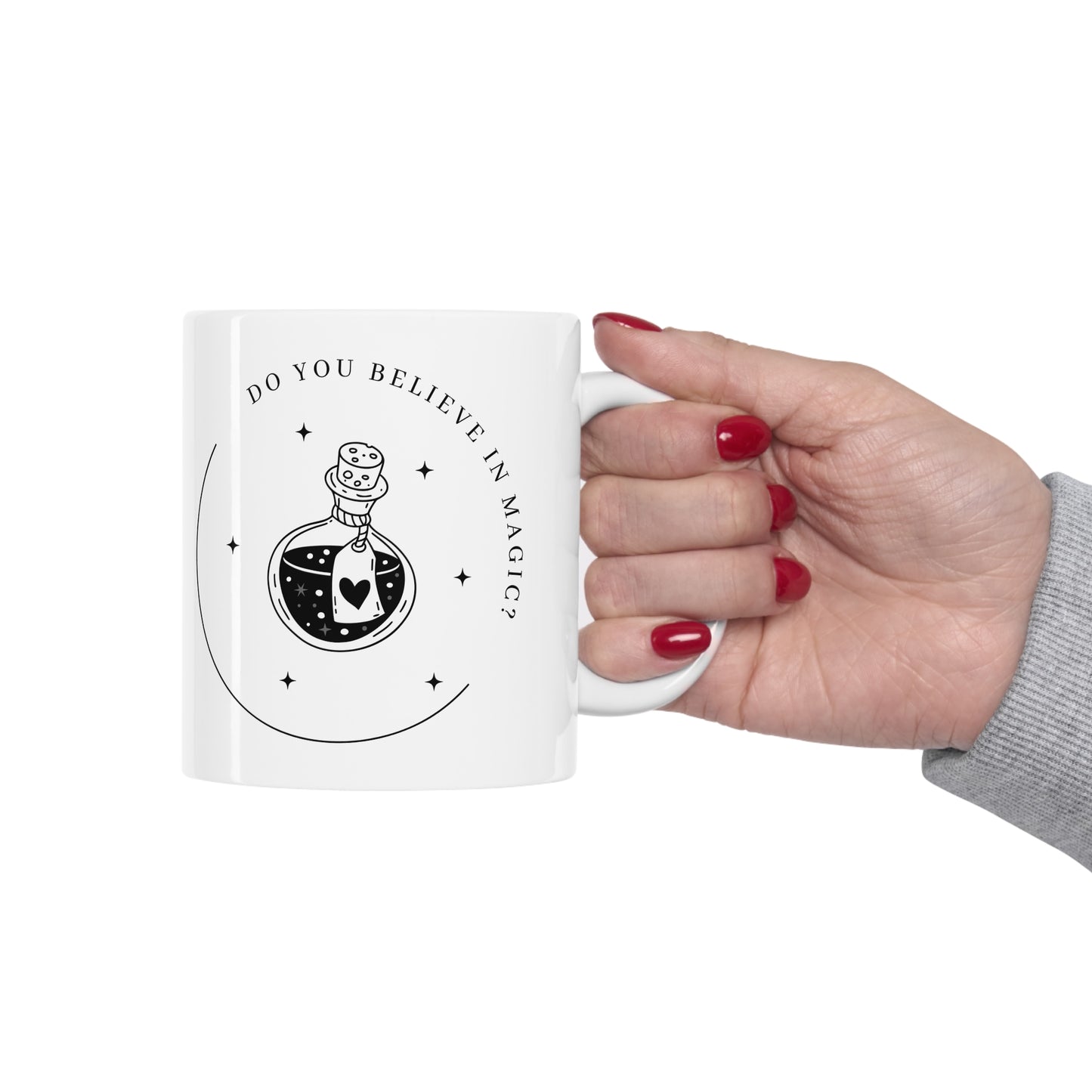Magic Believer's Mug, Perfect Halloween Gift, Ceramic Mug 11oz