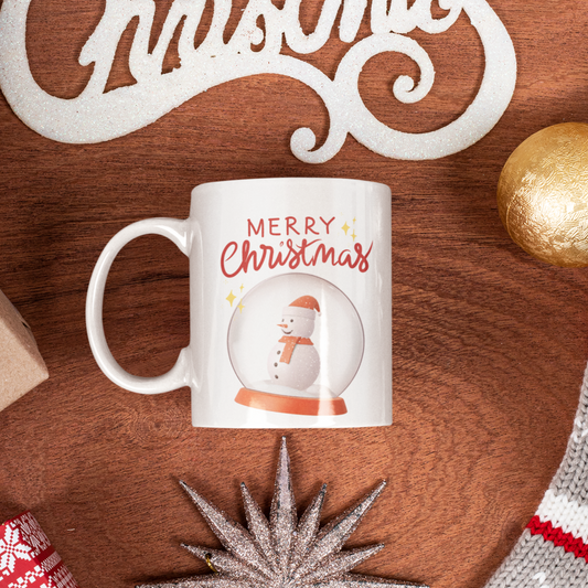 Snowman Mug - Perfect Christmas Gift -Snowglobe Mug - Ceramic Mug 11oz