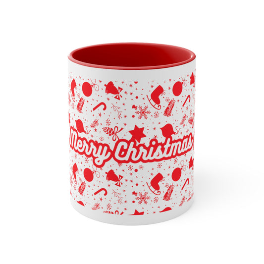 Merry Christmas Mug - Perfect Gift - Chrisrmas Decor - Accent Coffee Mug, 11oz