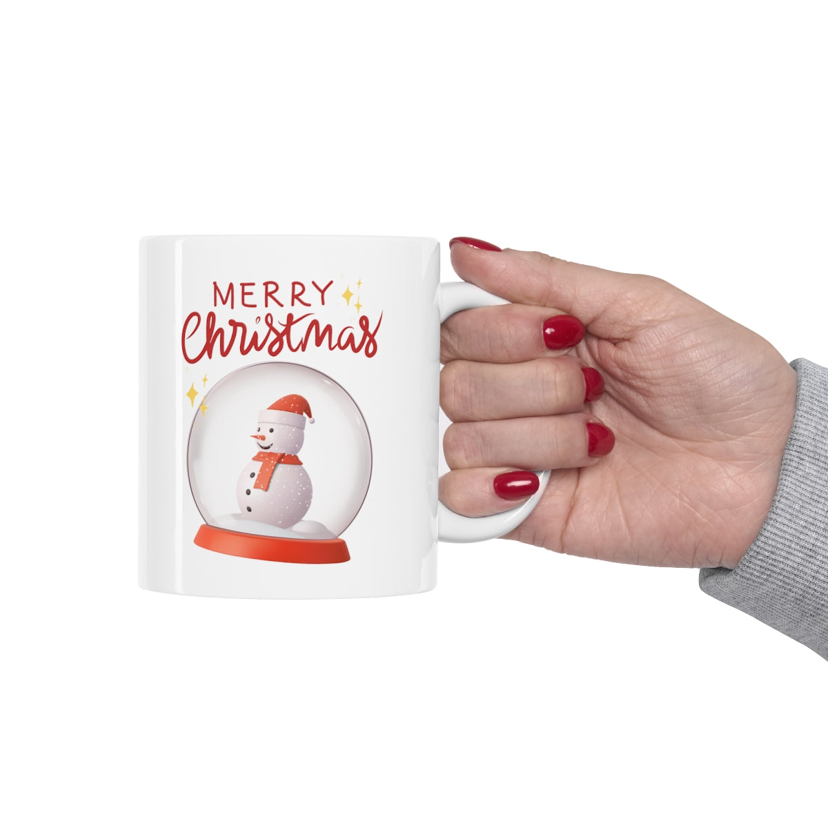 Snowman Mug - Perfect Christmas Gift -Snowglobe Mug - Ceramic Mug 11oz